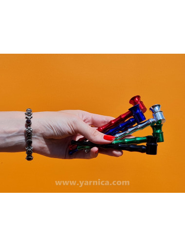 Трубка Yarnica металл "Бамбук" (12см) Трубка Yarnica металл "Бамбук" (12см)