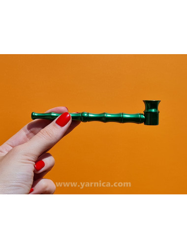 Трубка Yarnica металл "Бамбук" (12см) Трубка Yarnica металл "Бамбук" (12см)