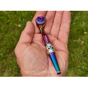 Трубка з закритою чашею "Кастом", метал (11см)